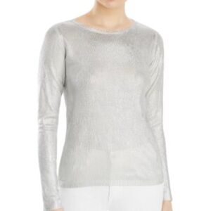 Majestic‎ Filatures Deluxe Tricot Metallic Silk Sweater Size Small Formal Career